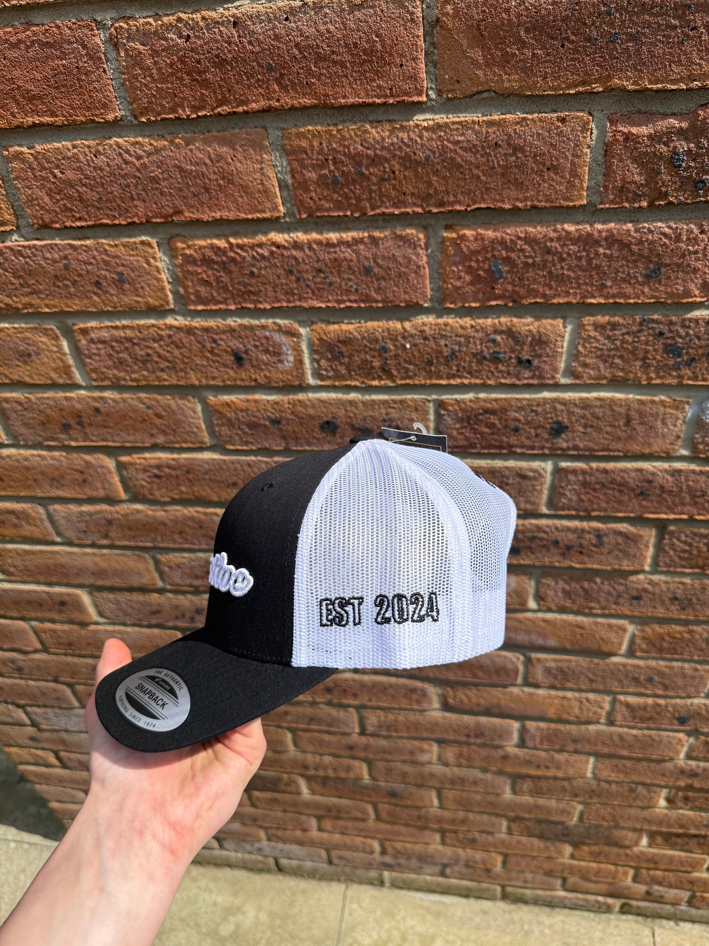 BLACK / WHITE HOLO CAP