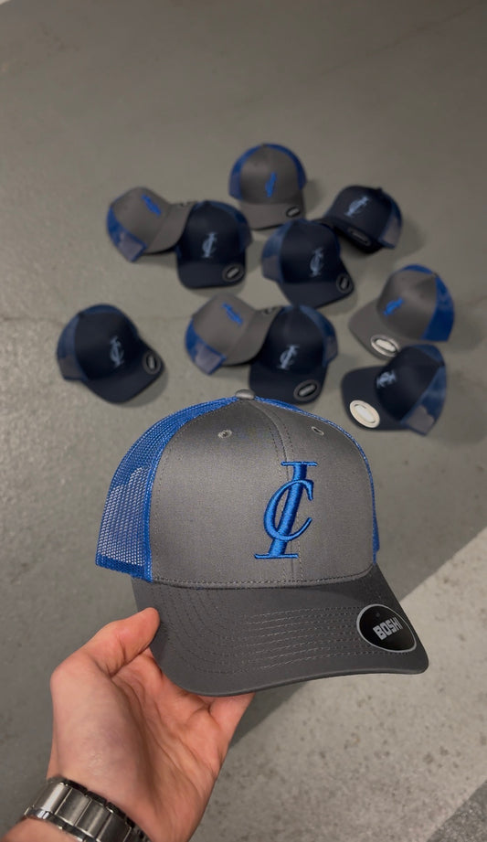 Cobalt Grey Logo Cap